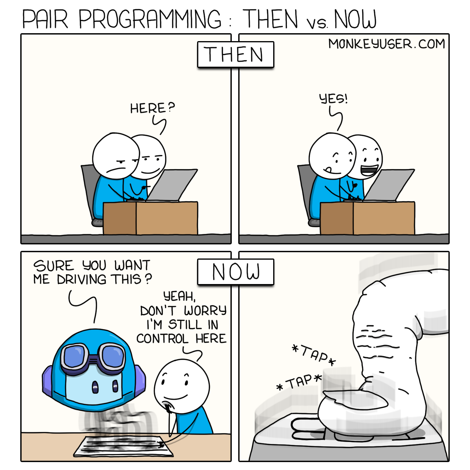 Pair Programming: Then vs. Now